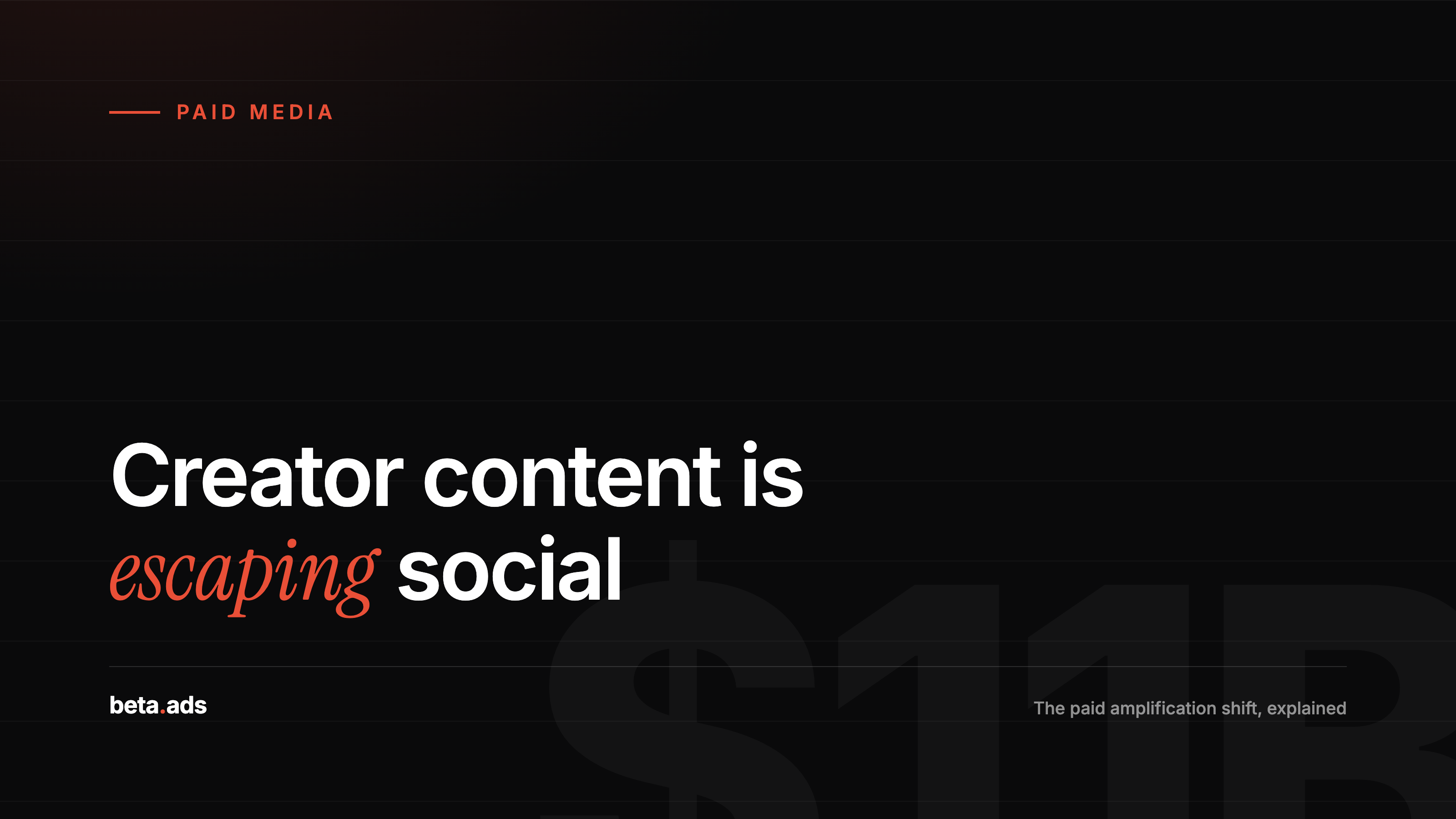 Creator Content Is Escaping Social Media: The $11 Billion Paid Amplification Shift Nordic Brands Should Understand