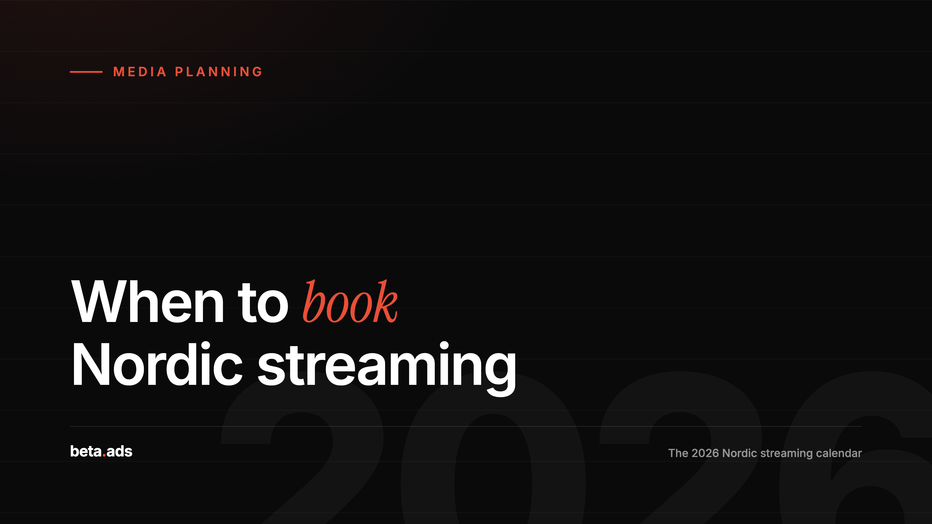 The 2026 Nordic Streaming Calendar: When to Book Twitch and Kick Campaigns in NO, SE, DK and FI