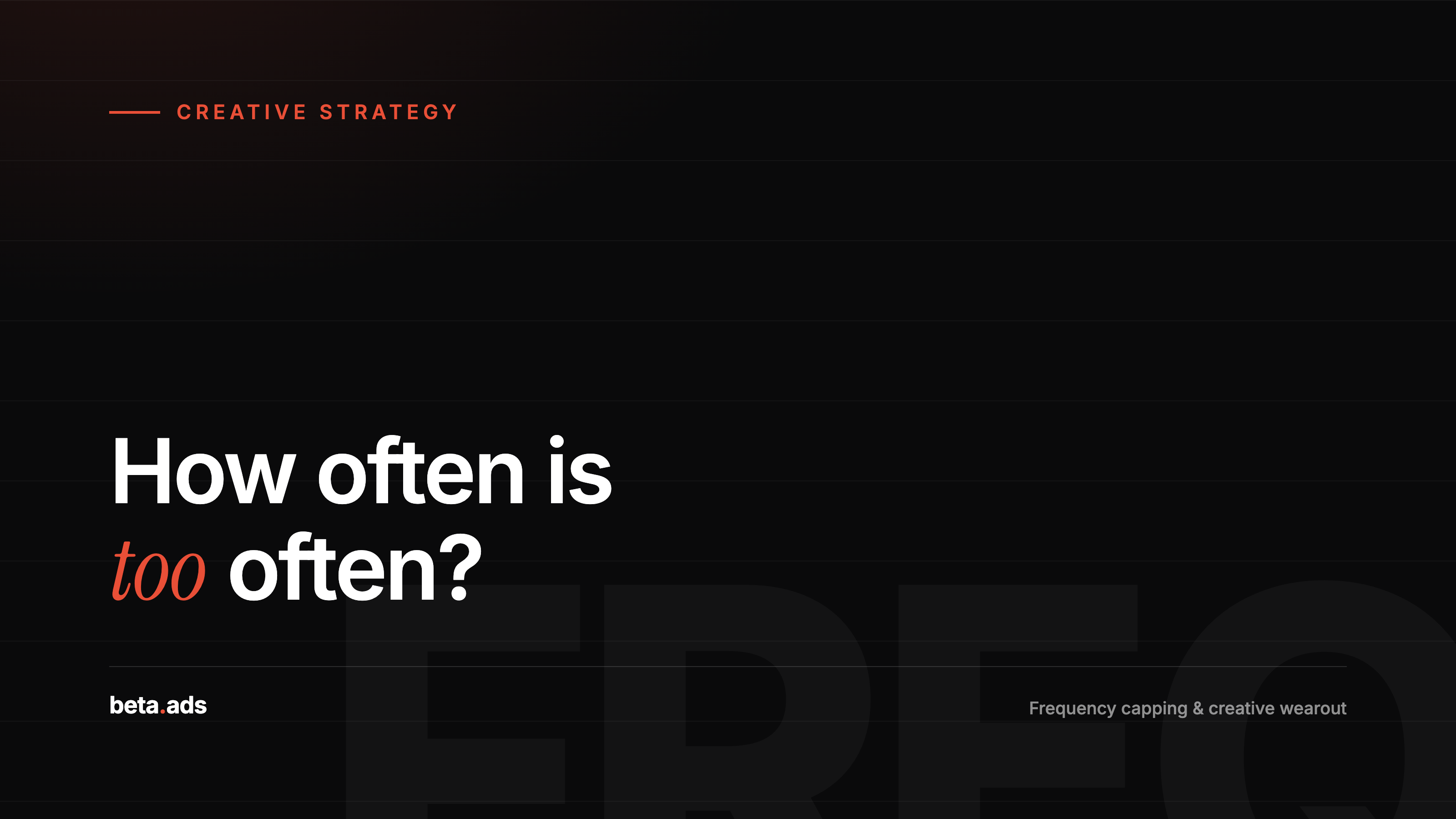 Frequency Capping and Creative Wearout in Live Streaming: How Often Is Too Often