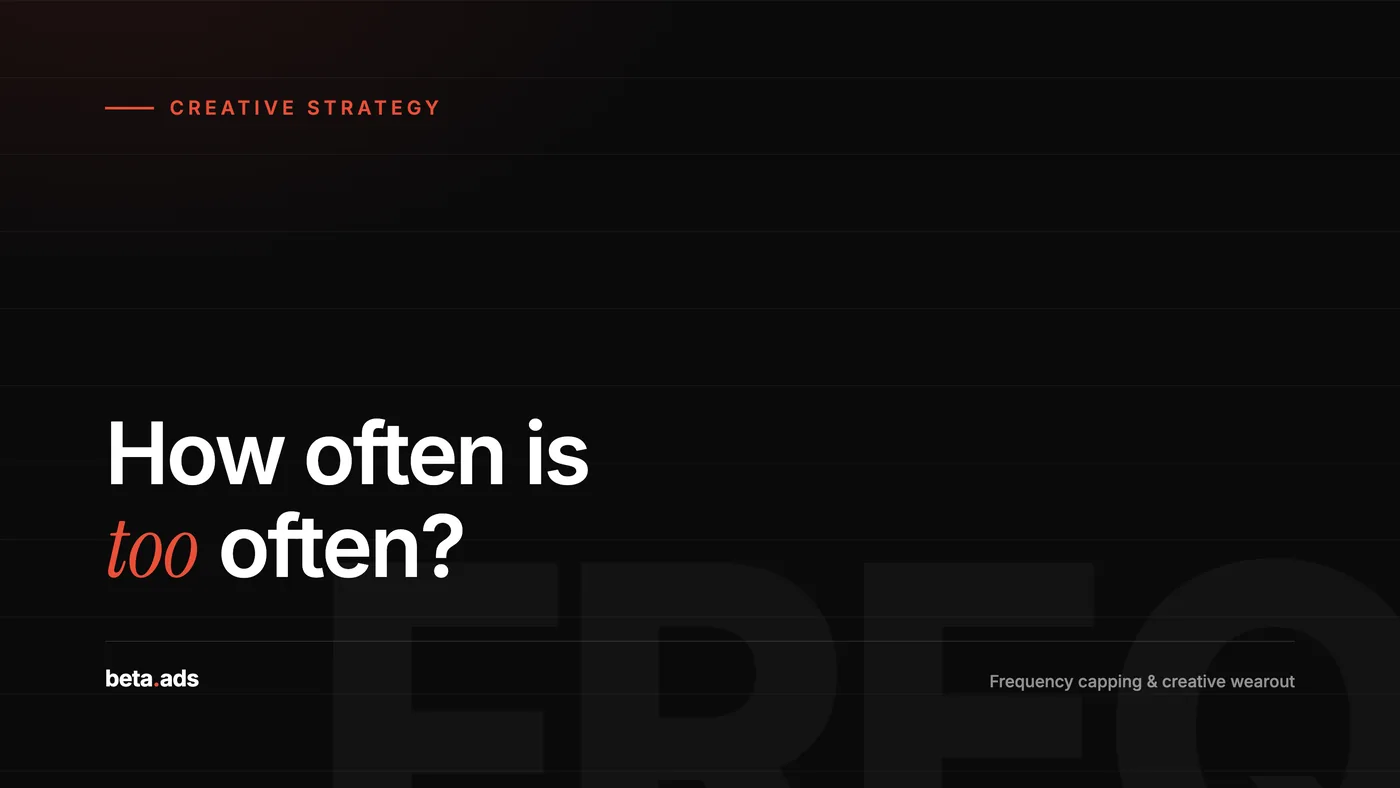 Frequency Capping and Creative Wearout in Live Streaming: How Often Is Too Often