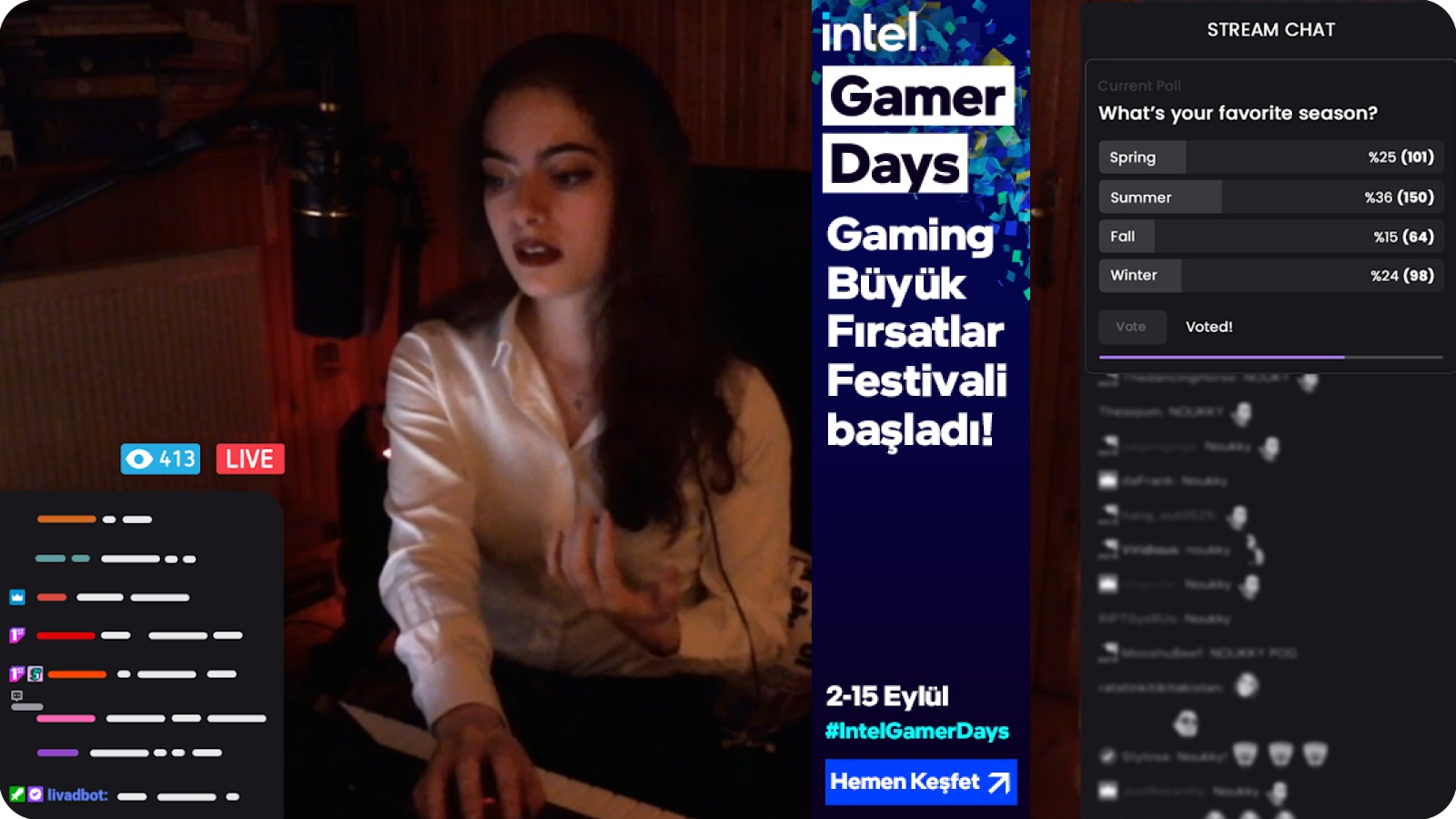 Interactive format, premium overlay combining rich media and viewer participation