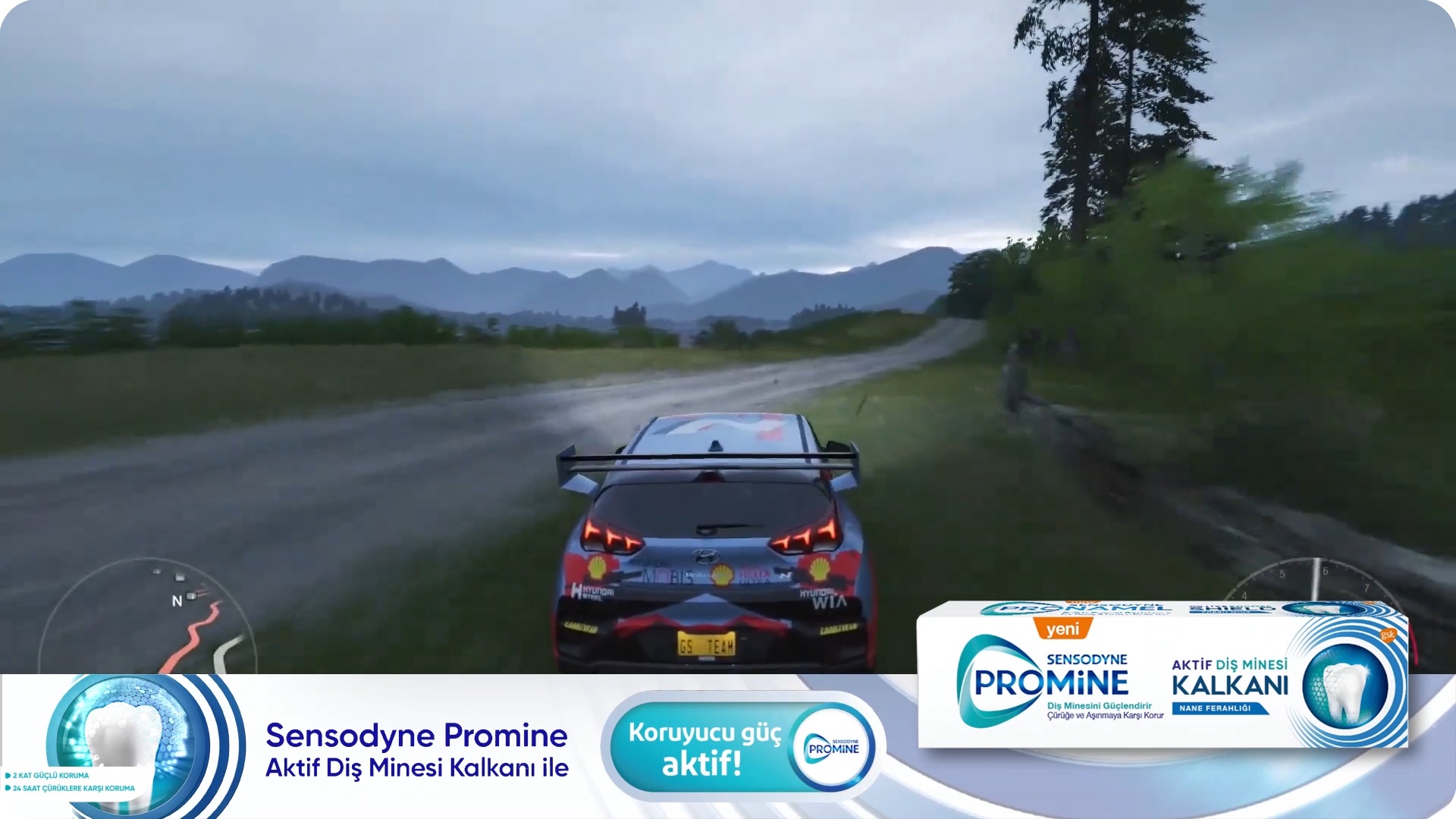 Snipe format, branded corner banner appearing at a timed moment during a live stream
